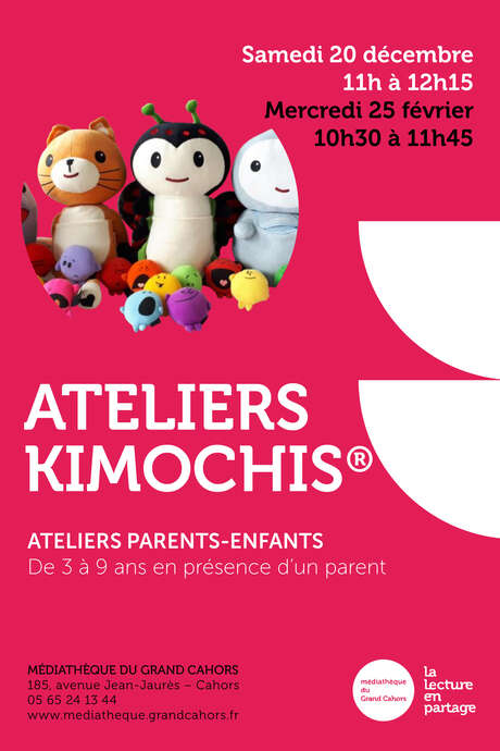 Ateliers Kimochis à la Médiathèque de Cahors
