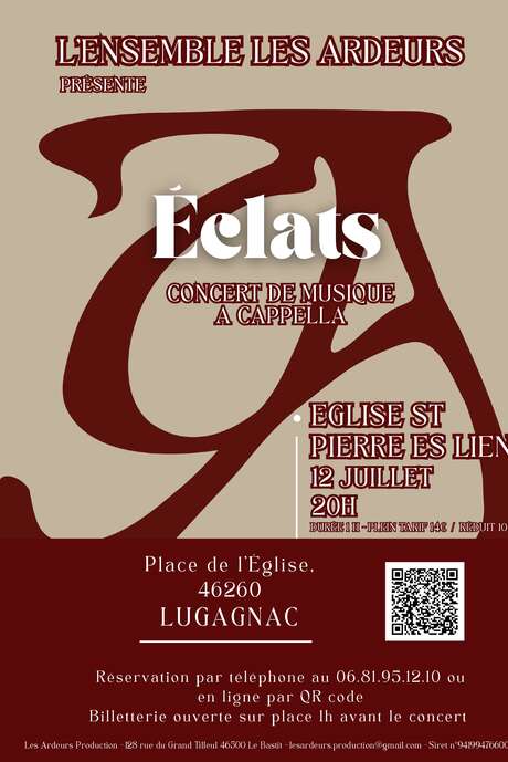 "Eclats", concert de musique a capella