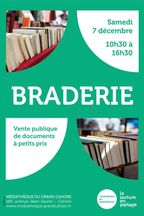 Braderie à la médiathèque du Grand cahors