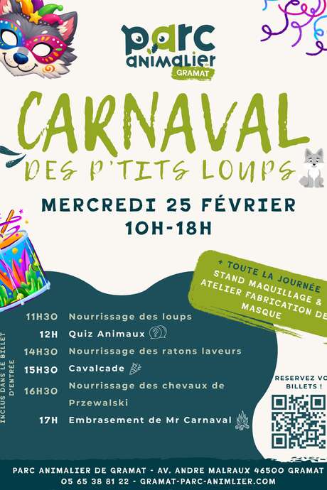Carnaval des P'tits Loups au Parc animalier de Gramat