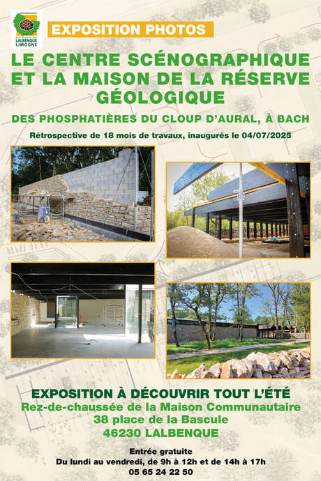 Exposition photographique du centre scénographique et de la maison de la réserve géologique