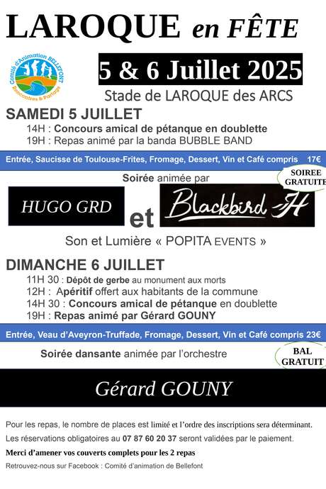 Fête votive de Laroque-des-Arcs