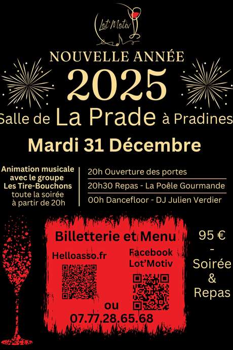 Soirée du nouvel an à La Prade