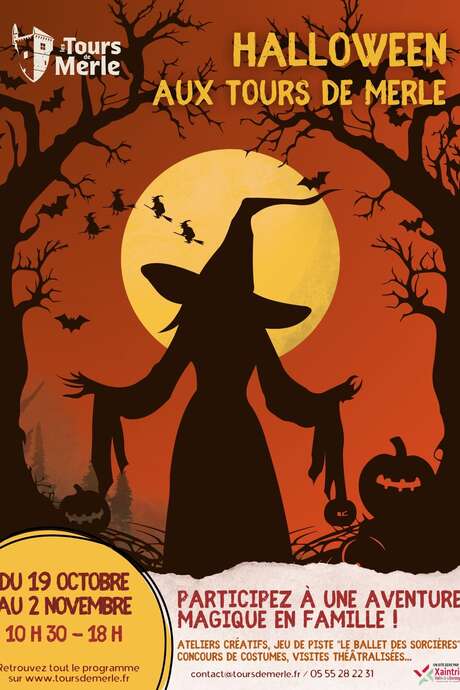 Halloween aux Tours de Merle : Journée frisson  – Concours de costumes d’Halloween