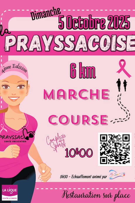 Octobre Rose à Prayssac : course pédestre La Prayssacoise
