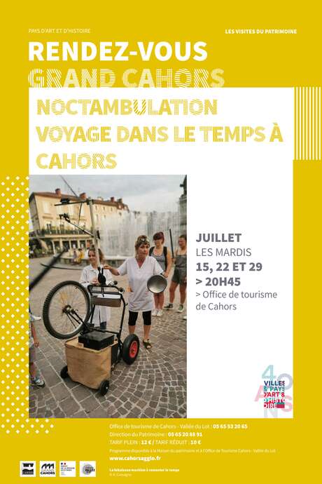 Visite guidée : Cahors, noctambulation voyage dans le temps