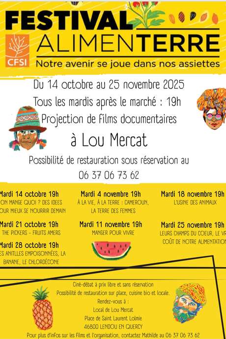 Festival Alimenterre à Lou Mercat