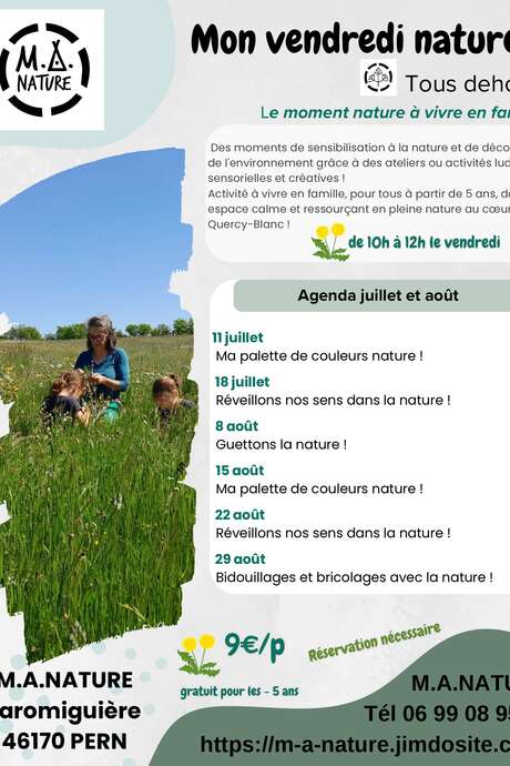 Animation nature "Guettons la nature" M.A Nature