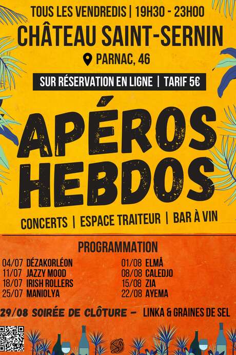 Apéro-hebdo au Château Saint-Sernin à Parnac