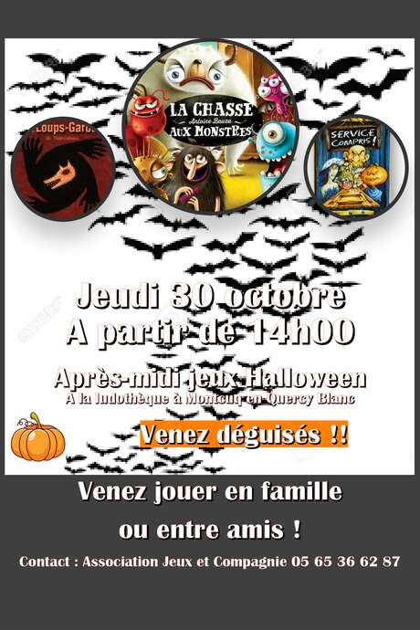 Après midi jeux Halloween à la ludothèque de Montcuq Après midi jeux Halloween à la ludothèque de Montcuq