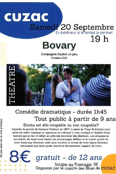 Théâtre "Bovary" par la compagnie Espère un peu