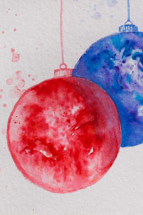 Atelier aquarelle spécial déco de Noël au Tympan