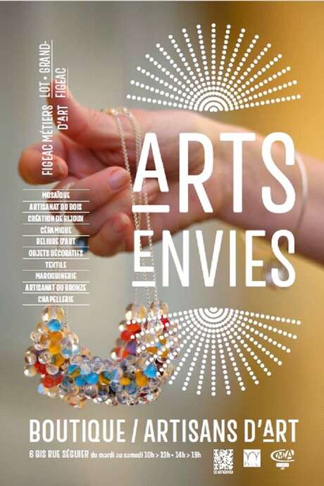 Exposition d’artisans d'art à la boutique éphémère Arts-Envies