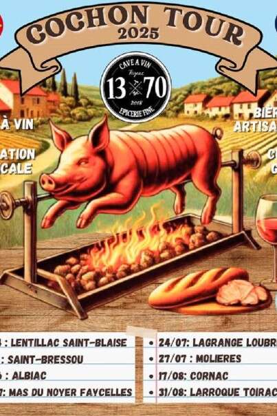 Cochon tour à Saint-Bressou
