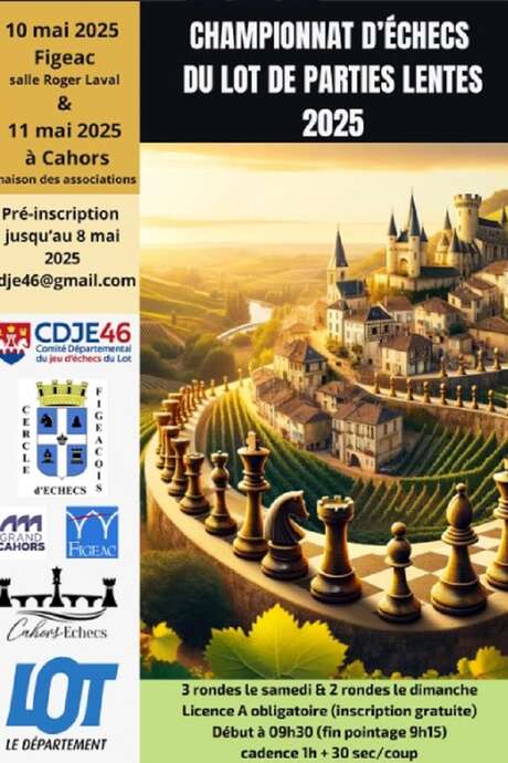 Grand tournoi d'échecs à Figeac