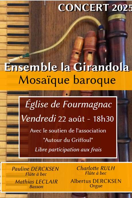 Concert  de l'ensemble la Girandola à Fourmagnac