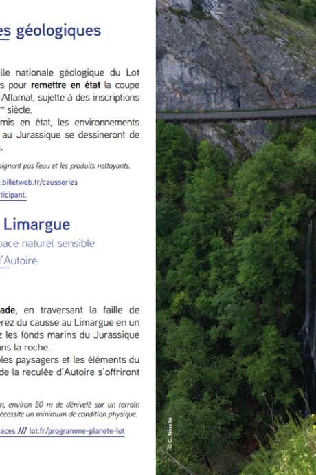 Nettoyer les coupes géologiques à Larnagol
