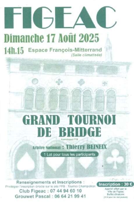 Grand tournoi de bridge à Figeac : tournoi Champollion