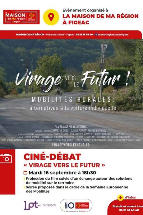 Maison de la région Figeac, projection-débat : "Virage vers le futur"