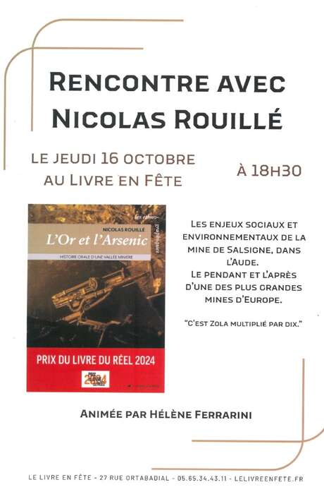 Rencontre dédicace avec Nicolas rouillé au Livre en Fête à Figeac