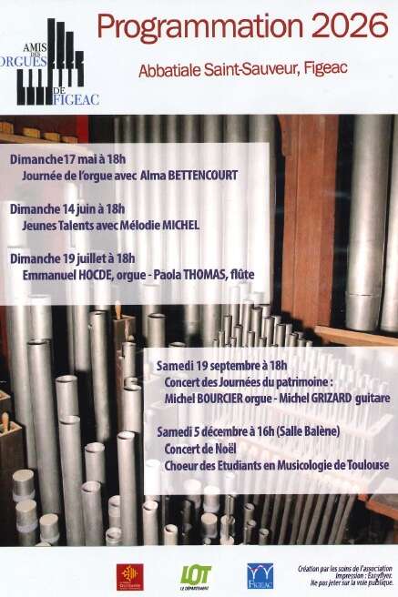 Concert de Noël des Amis des Orgues à Figeac