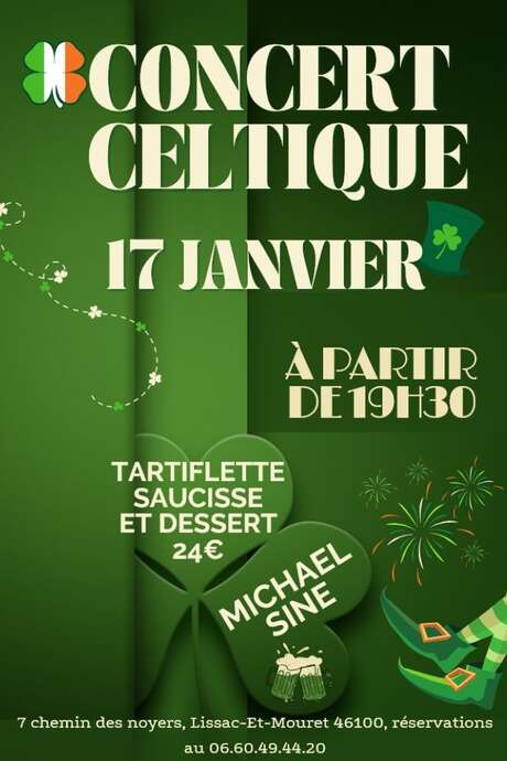 Concert celtique à l’Oasienne de Lissac-et-Mouret