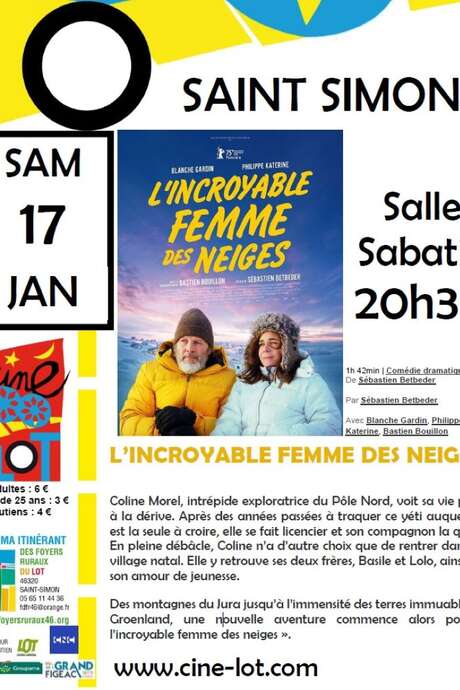 Ciné-Lot à Saint-Simon :  L'Incroyable Femme des neiges