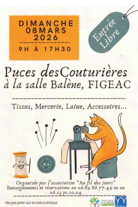Puces des couturières à Figeac