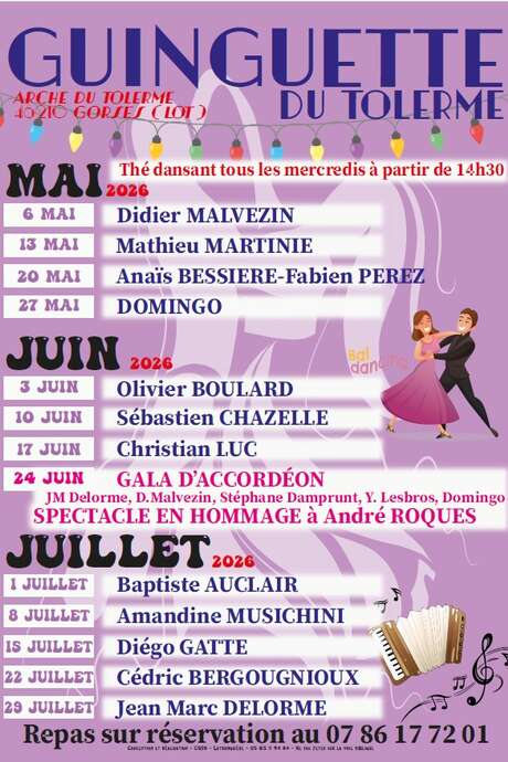 Mai à la La Guinguette du Tolerme