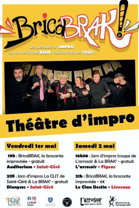 Spectacle à l'Arrosoir Figeac : “BricabraK”