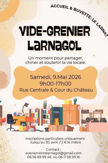 Vide-greniers à Larnagol