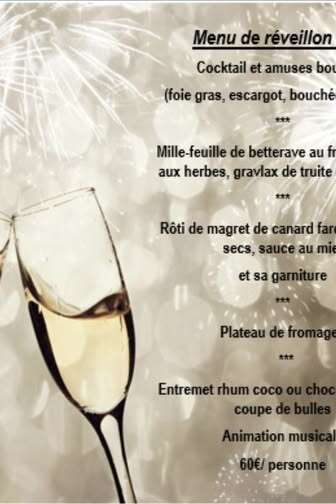 Repas de réveillon Chez Justine