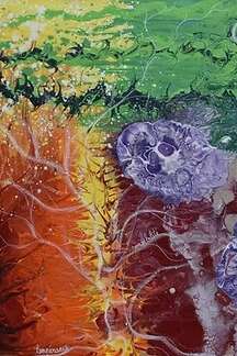 Atelier - Fleurs abstraites