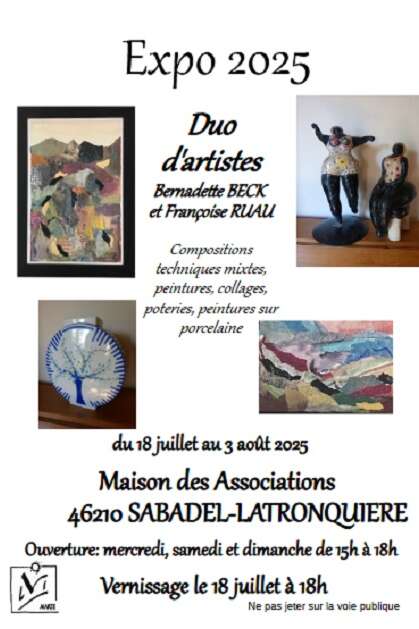 Expo de l'été 2025 à Sabadel Latronquière