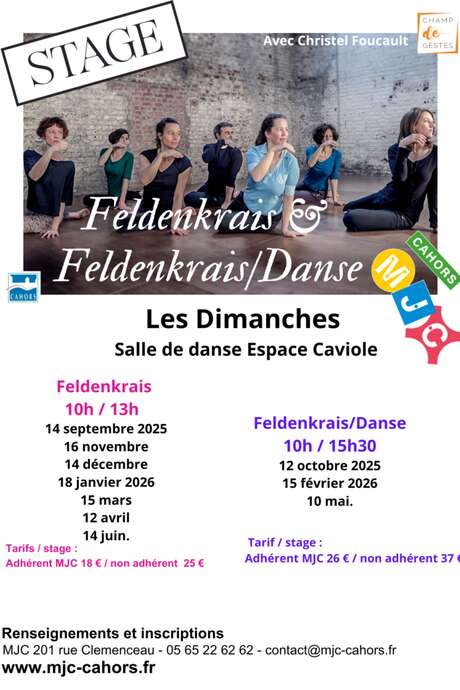Feldenkrais et Feldenkrais/Danse - MJC Cahors