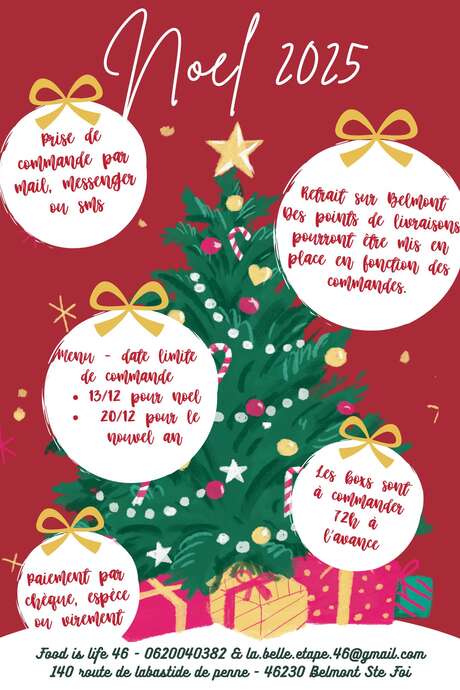 Menu de Noël et de Réveillon par Food Is Life