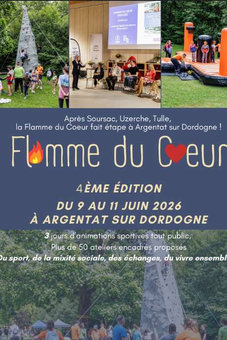 Flamme du cœur à Argentat-sur-Dordogne