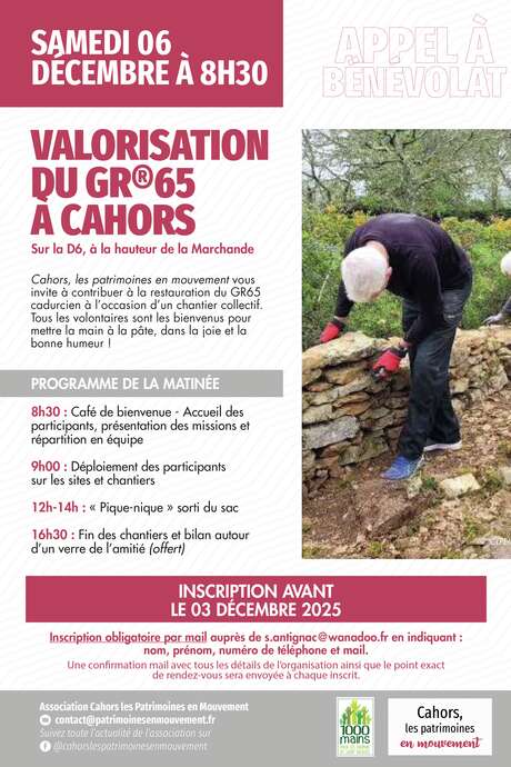 Valorisation du Chemin de Saint-Jacques (GR36) à Cahors