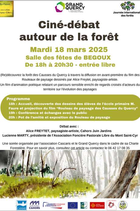 Ciné-débat autour de la forêt à Bégoux