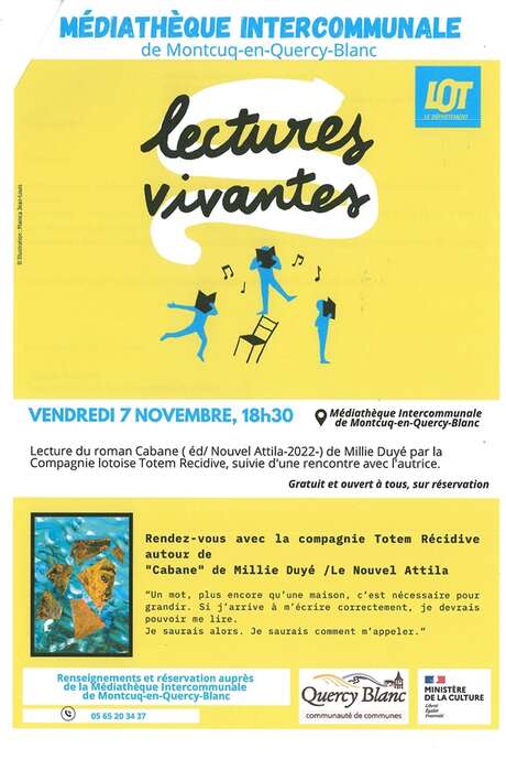 Lectures vivantes à Montcuq-en-Quercy-Blanc