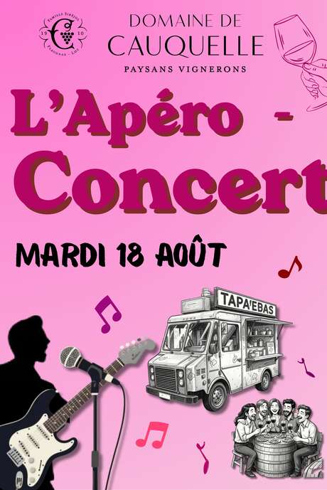 Apéros concert de l'été au Domaine de Cauquelle