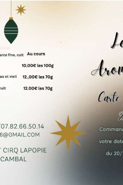 Menu de fêtes aux Aromates