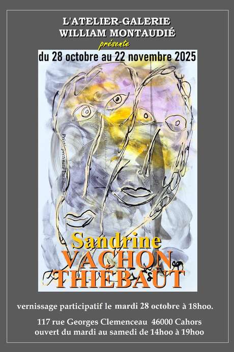 Exposition à l'atelier-galerie William Montaudié : Sandrine Vachon Thiébaut