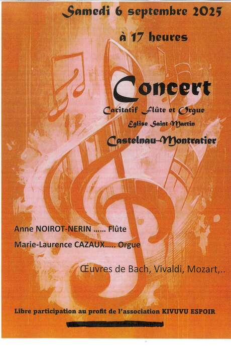 Concert caritatif flûte et orgue