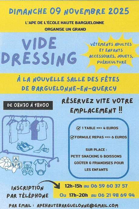 Vide dressing à Barguelonne-en-Quercy