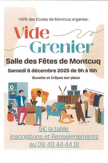 Vide-grenier à Montcuq