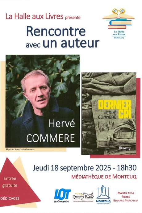 Rencontre avec un auteur : Hervé Commere à la Médiathèque de Montcuq