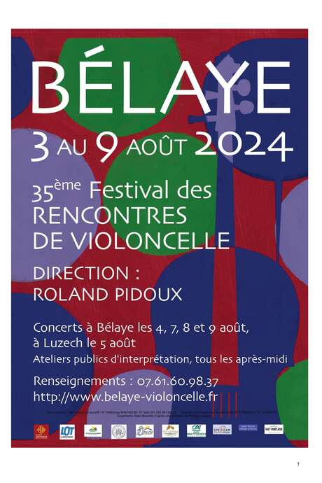 XXXVIèmes Rencontres de Violoncelle de Bélaye : Concert du mardi