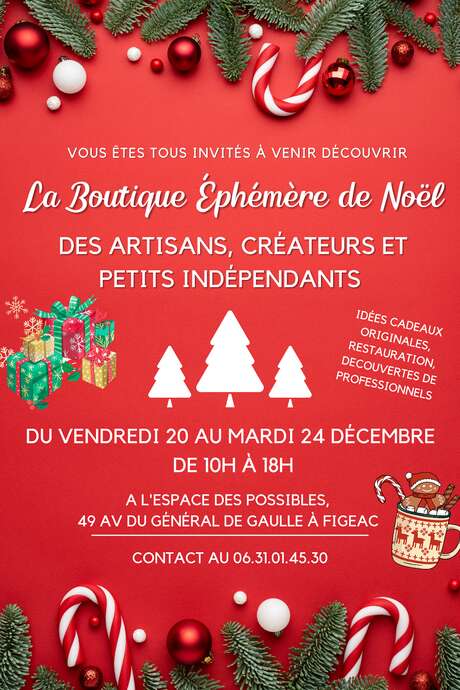 Marché de Noël à l'Espace des Possibles à Figeac