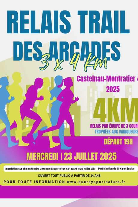 Relais trail des Arcades 3x4 km